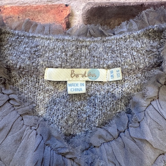 Boden Boucle Snap Front Cardigan size 6 - Picture 2 of 5